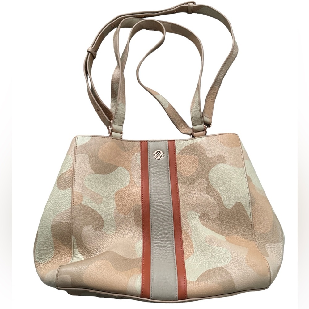 Dagne dover pink camo tote bag purse